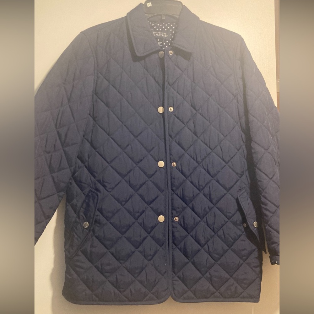 Navy Blue Jones of New York Thin Puffer jacket